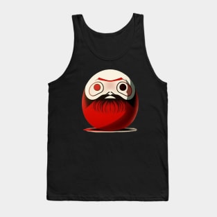 Daruma No. 1: The Japanese Doll For Good Fortune on a Dark Background Tank Top